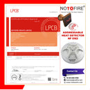 NOTOFIRE® Addressable Heat Detector | Fixed Temperature & Rate-of-Rise | 2-Wire Non-Polarized Signal | Simple Electronic Addressing