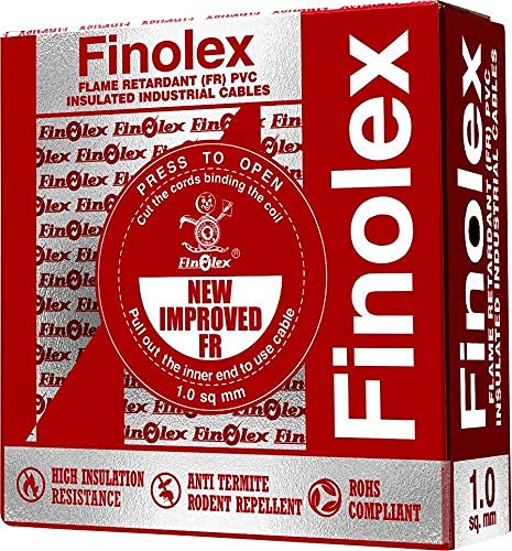 0.75 Sq.mm Single Core FR-LF PVC Insulated Flexible Copper Wire | Electric Connection House Wire | Valuecon | Havells | Finolex | Polycab