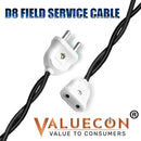 VALUECON Male Female Socket Extension Cables for Christmas and Diwali lights / decorative lighting | general purpose D8 Service Cable | Drop Wire | 100 Feet