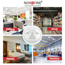 NOTOFIRE® Addressable Heat Detector | Fixed Temperature & Rate-of-Rise | 2-Wire Non-Polarized Signal | Simple Electronic Addressing