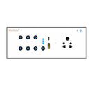 VALUECON i380 Smart Wifi Switchboard with 4 Load, Fan, Universal Socket, USB-C, USB-A | IoT-enabled, Voice-controlled by Alexa, Google Home, Google Assistant | Home Automation Solutions