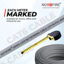 NOTOFIRE® Cat6 || 305 Meter Heavy Duty Outdoor Cat6 Cable Weatherproof/UV Resistant 1000mbps Ethernet Cable Suitable for Direct Burial Installations Ethernet LAN Cable,Internet Networking Cable