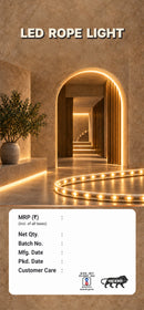 VALUECON LED Rope Light 45 Meter, Warm White, 120 LEDs Per Meter, IP65 Waterproof Flexible Decorative Strip Light for Home, Balcony, Stairs, Terrace, Shop & Outdoor Decoration, 1 Year Warranty