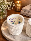 Evil Eye Jar Candle | Concrete Candle with Natural Soy Wax & Oud Fragrance | Premium Home Décor & Diwali Gift