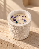 Evil Eye Jar Candle | Concrete Candle with Natural Soy Wax & Oud Fragrance | Premium Home Décor & Diwali Gift