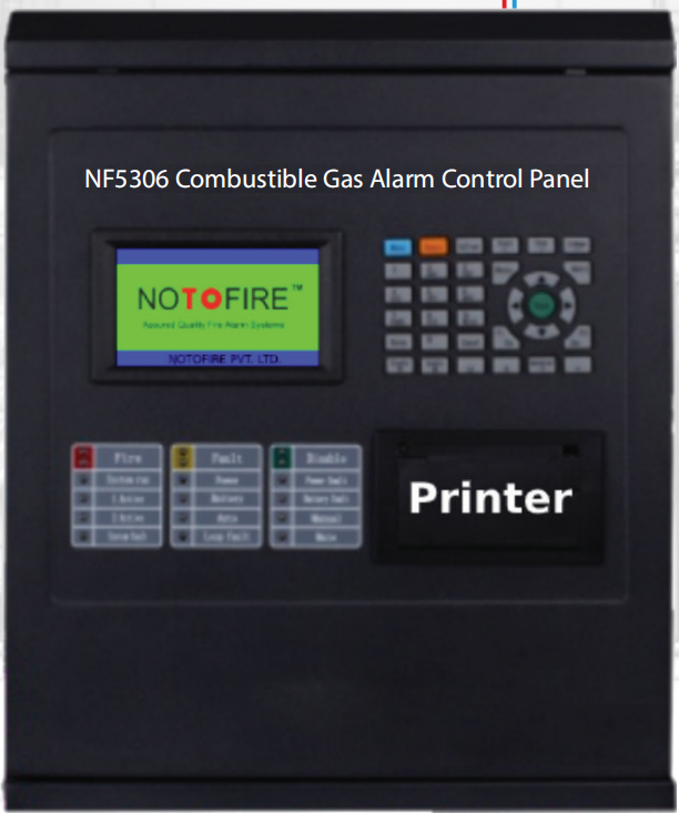 Combustible Gas Alarm Control Panel NF5306 Notofire - Indiasells.com