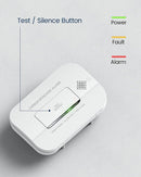 NOTOFIRE© NF-211Carbon Monoxide (CO) detector | Carbon monoxide warning sensor with alarm signal, LED display & Replaceable AA batteries | Long 7-Year Life