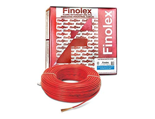 4.0 Sq.mm Single Core FR-LF PVC Insulated Flexible Copper Wire | Electric Connection House Wire | Valuecon | Finolex | Havells | Polycab