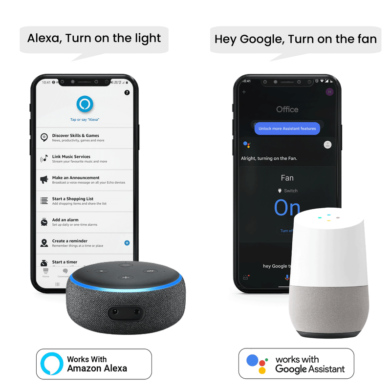 Valuecon Smart Wifi Switch - 4 node (gang) | Compatible With Alexa & Google Home | Smart Home Solution Indiasells.com