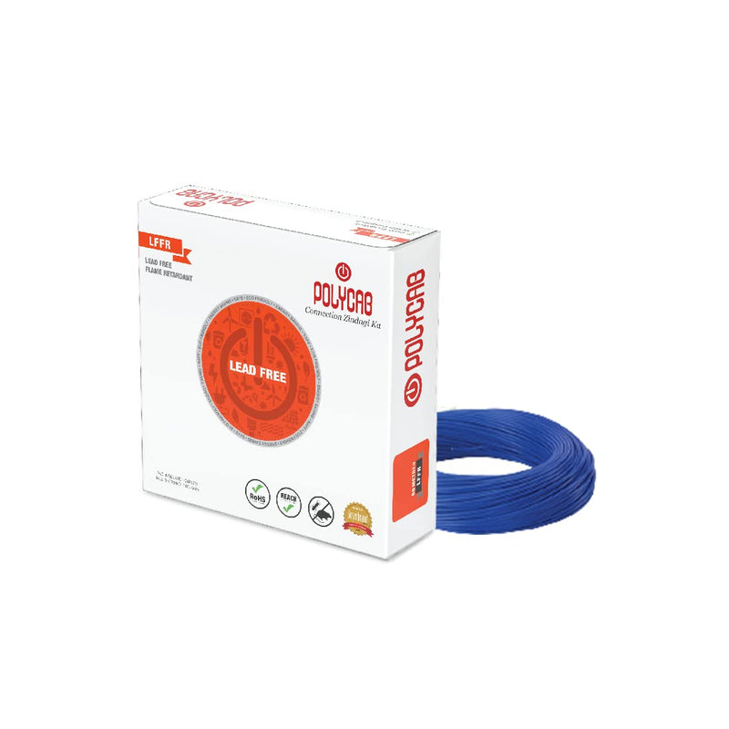 4.0 Sq.mm Single Core FR-LF PVC Insulated Flexible Copper Wire | Electric Connection House Wire | Valuecon | Finolex | Havells | Polycab