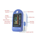 Portable Pulse Fingertip Oximeter with Batteries, Large OLED Display Blood Oxygen Saturation Monitor, for Heart Rate and Sp02: LOWEST PRICE GUARANTEE Valuecon®