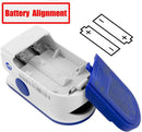 Portable Pulse Fingertip Oximeter with Batteries, Large OLED Display Blood Oxygen Saturation Monitor, for Heart Rate and Sp02: LOWEST PRICE GUARANTEE Valuecon®
