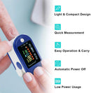 Portable Pulse Fingertip Oximeter with Batteries, Large OLED Display Blood Oxygen Saturation Monitor, for Heart Rate and Sp02: LOWEST PRICE GUARANTEE Valuecon®