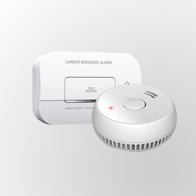 Smoke Alarm and Carbon Monoxide (CO) Detector : Home Safety Kit Offer | Battery-Operated and Completely Wireless Stand Alone Fire Protection Kit