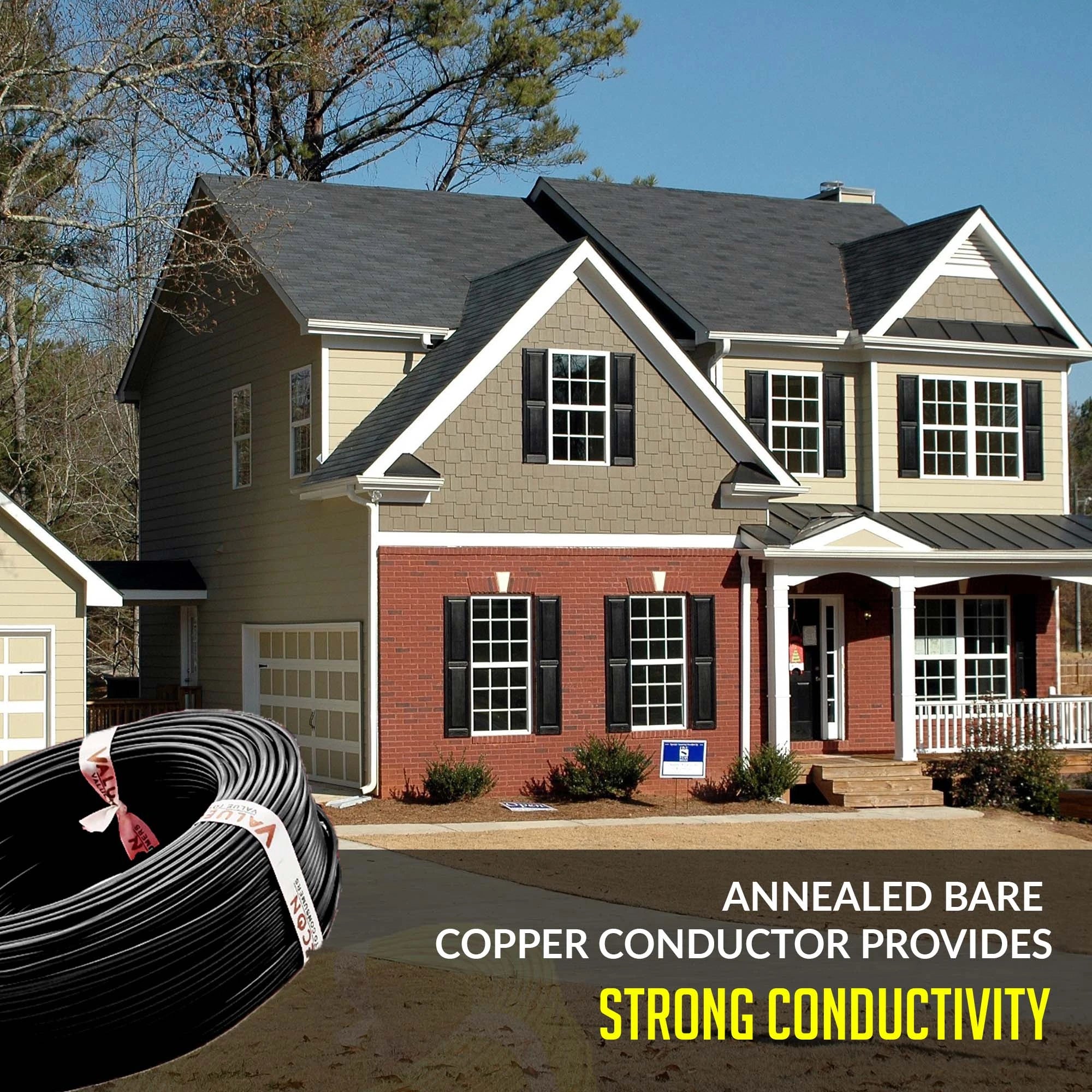 1.50 Sq.mm Single Core FR-LF PVC Insulated Flexible Copper Wire | Electric Connection House Wire | Valuecon | Polycab | Havells | Finolex