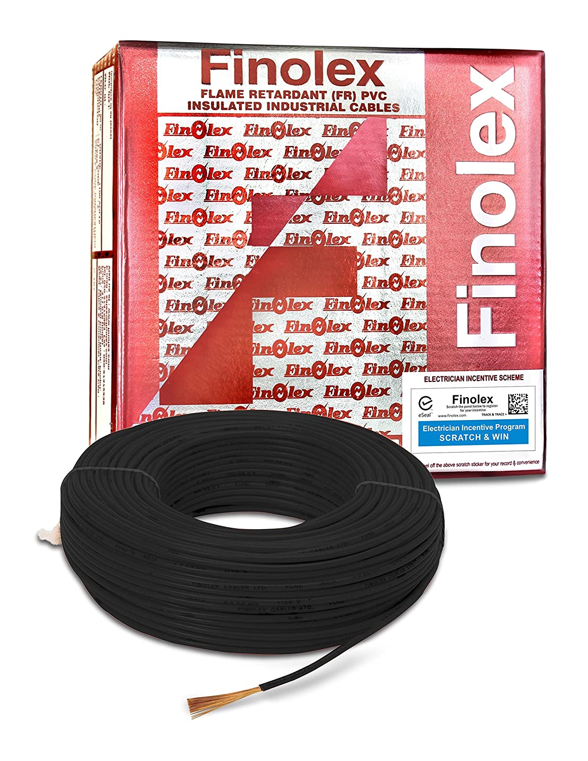 1.50 Sq.mm Single Core FR-LF PVC Insulated Flexible Copper Wire | Electric Connection House Wire | Valuecon | Polycab | Havells | Finolex