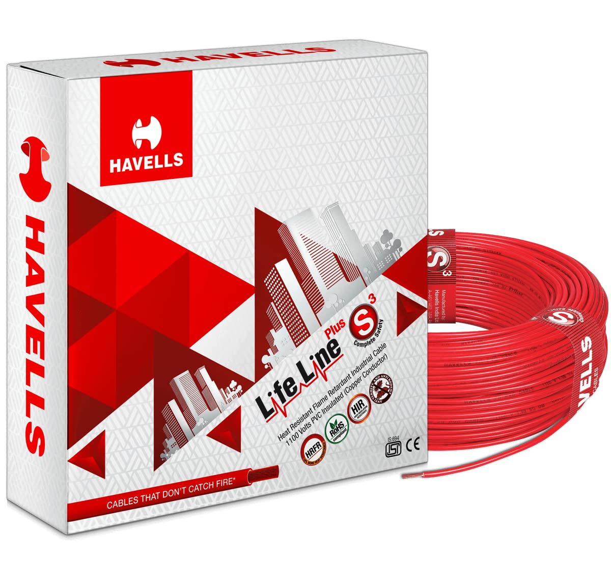 1.50 Sq.mm Single Core FR-LF PVC Insulated Flexible Copper Wire | Electric Connection House Wire | Valuecon | Polycab | Havells | Finolex