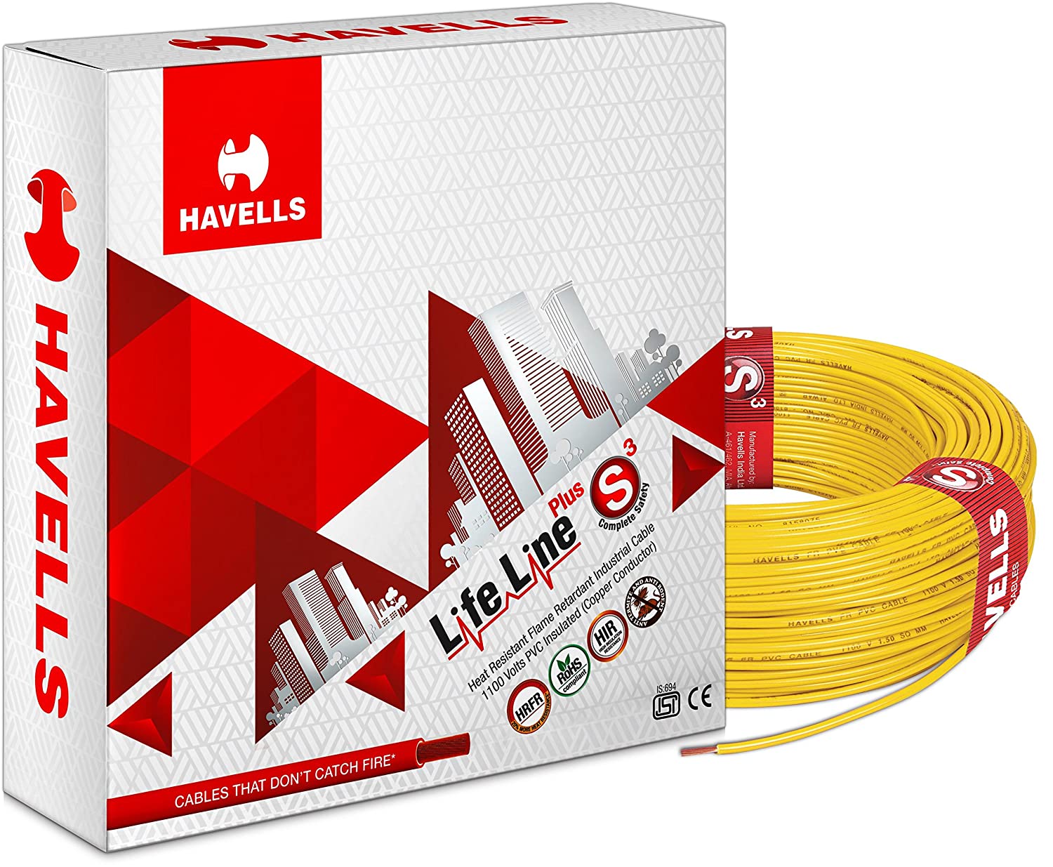 1.50 Sq.mm Single Core FR-LF PVC Insulated Flexible Copper Wire | Electric Connection House Wire | Valuecon | Polycab | Havells | Finolex